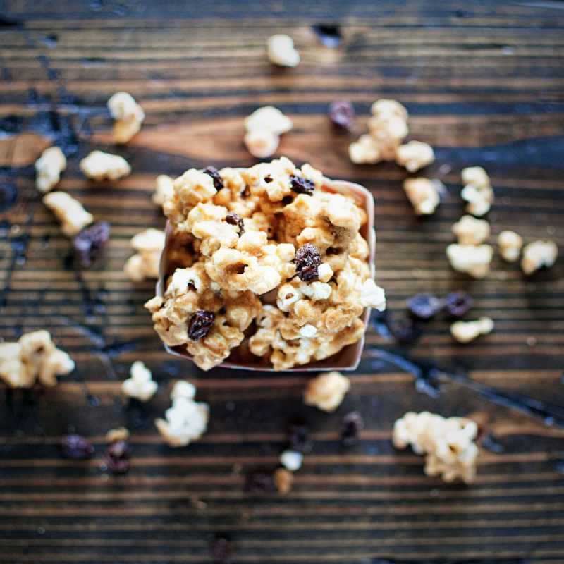 Oatmeal Raisin Cookie Caramel Corn