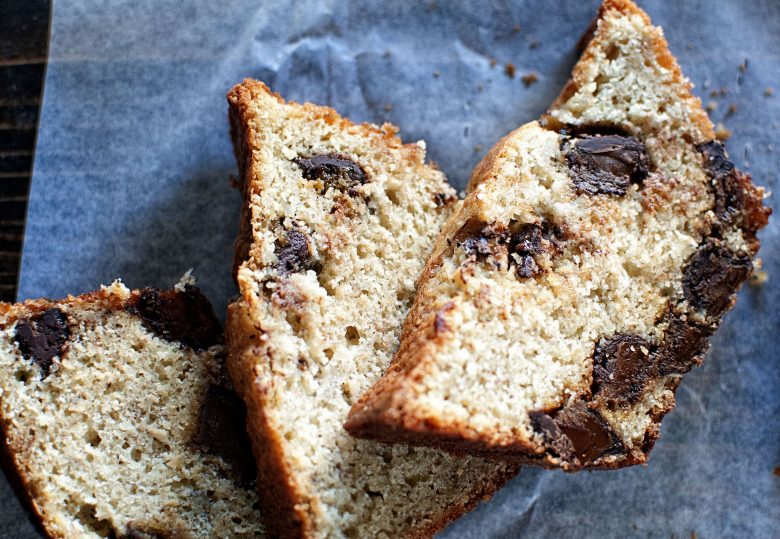 Dark Chocolate Sea Salt Caramel Banana Bread