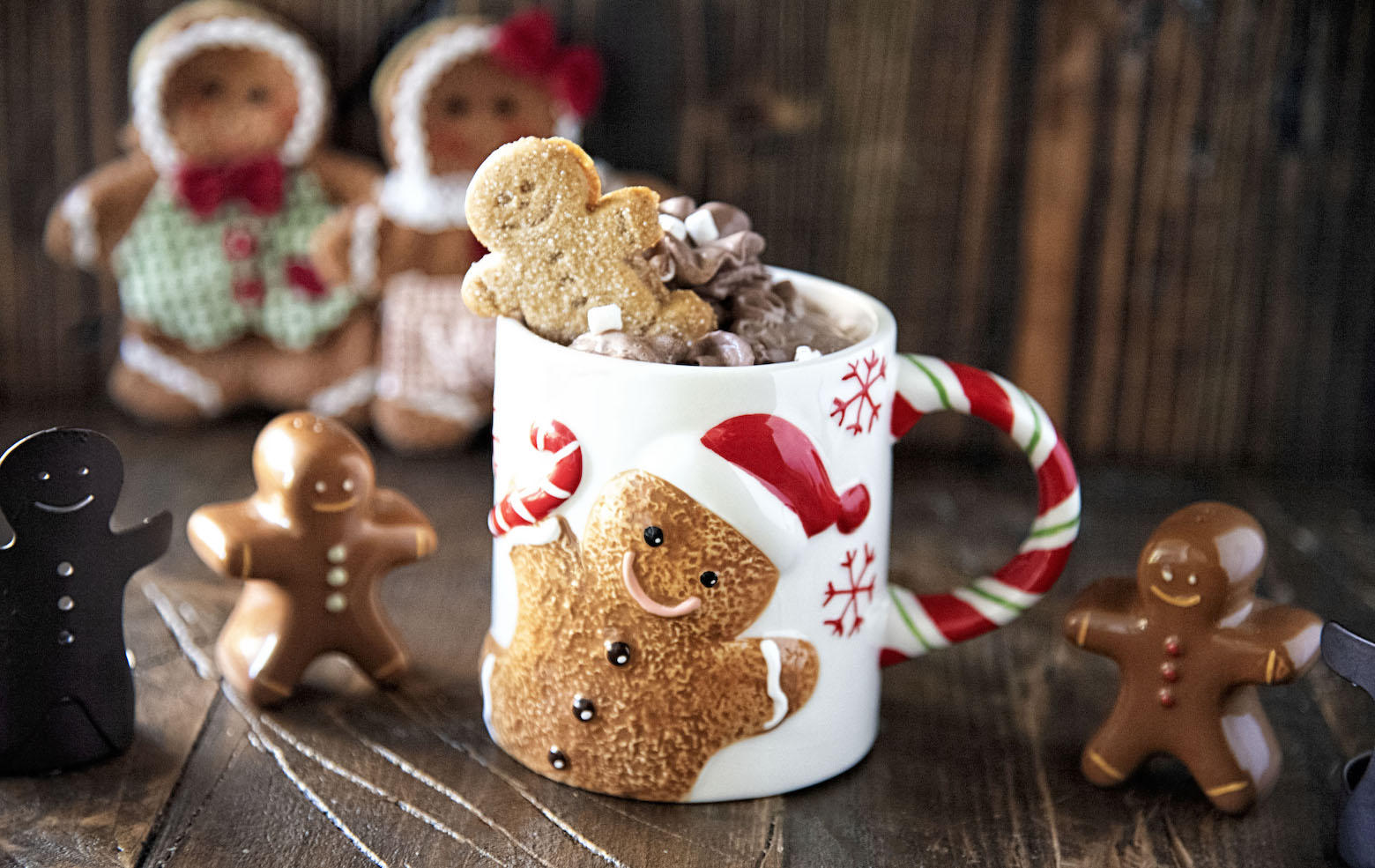 Gingerbread Men Hot Chocolate Stirrers