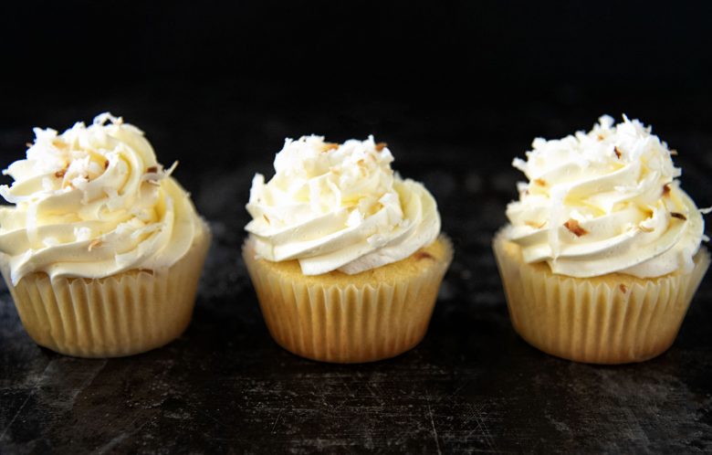 Key Lime Toasted Coconut Cupcakes