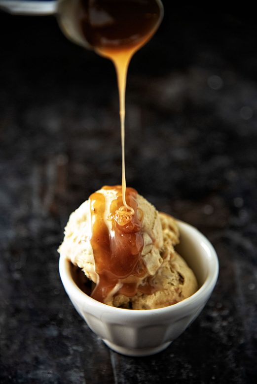 Pumpkin Whiskey Caramel Ice Cream