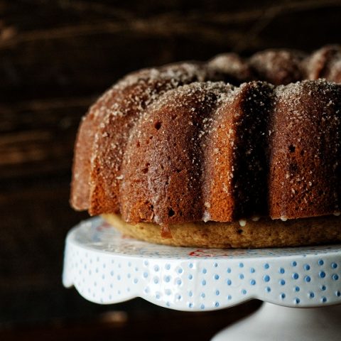 Brown Sugar Bundt Cake with Cinnamon Brown Sugar Glaze - Modest Munchies