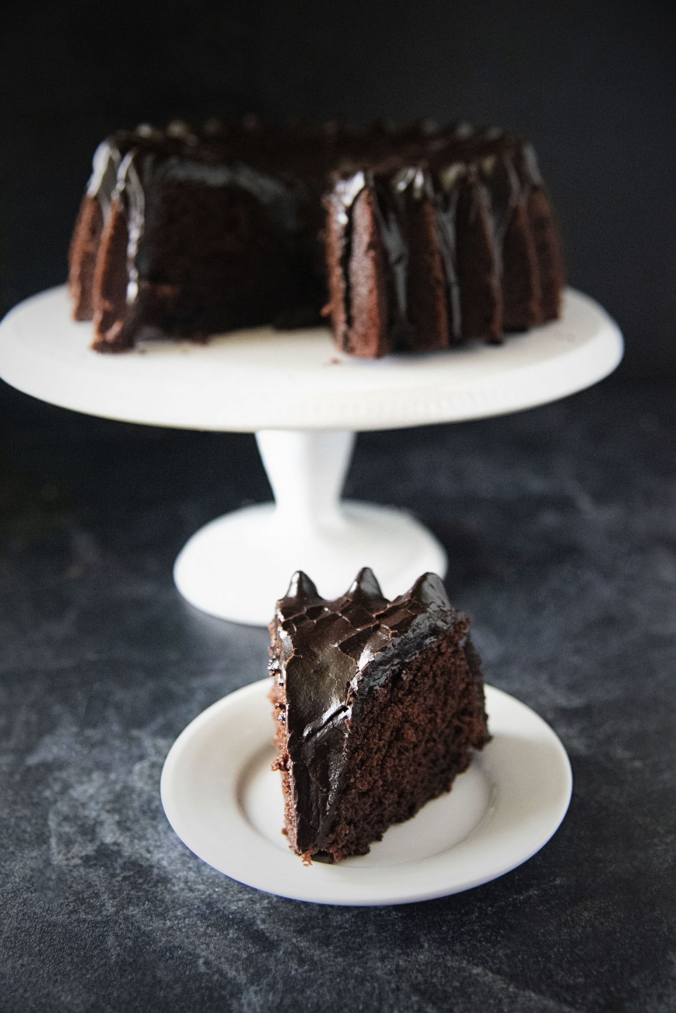 Eggnog Chocolate Fudge Bundt Cake