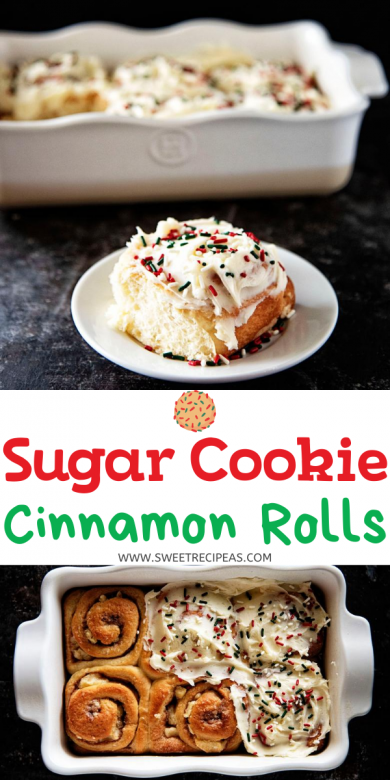 Sugar Cookie Cinnamon Rolls