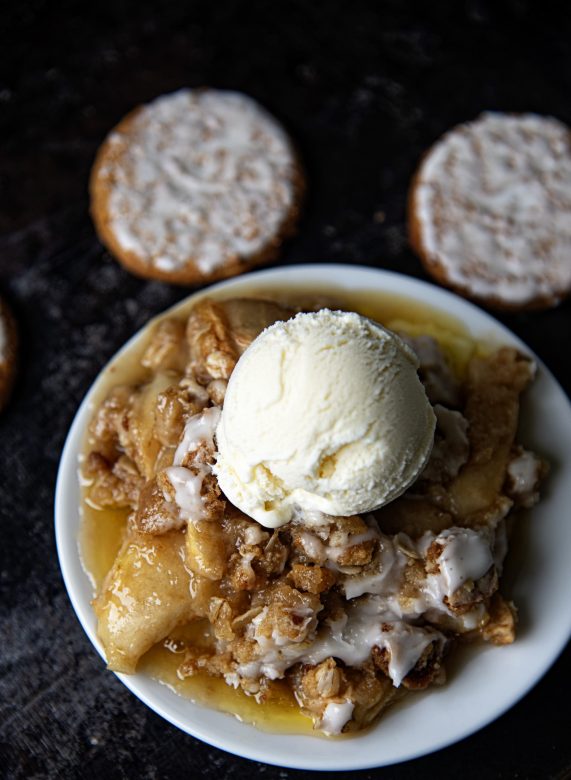 Iced Oatmeal Apple Crisp