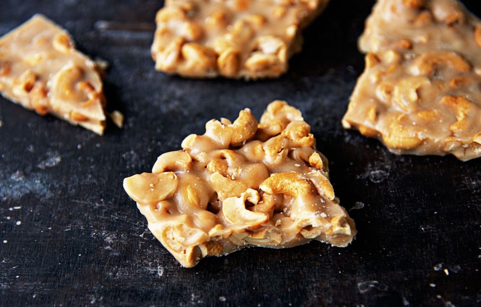 Salted Cashew Crunch Toffee