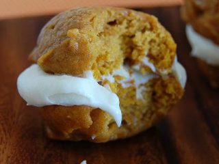 Pumpkin Whoopie Pies With Cream Cheese Filling - Taste And See