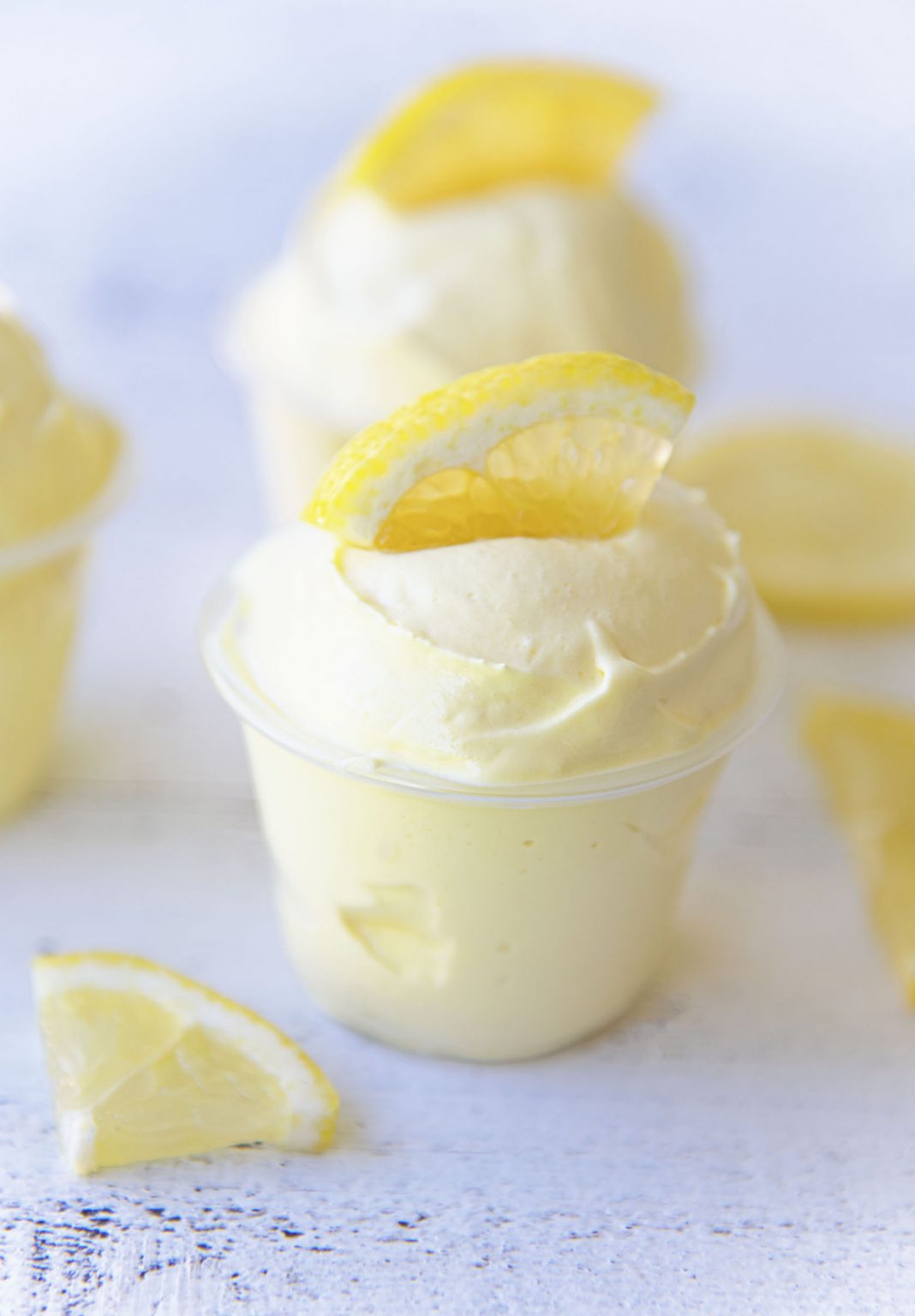 Frosted Lemonade Pudding Shots - Sweet ReciPEAs