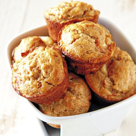 Carrot Cake Cream Cheese Muffins - Sweet ReciPEAs