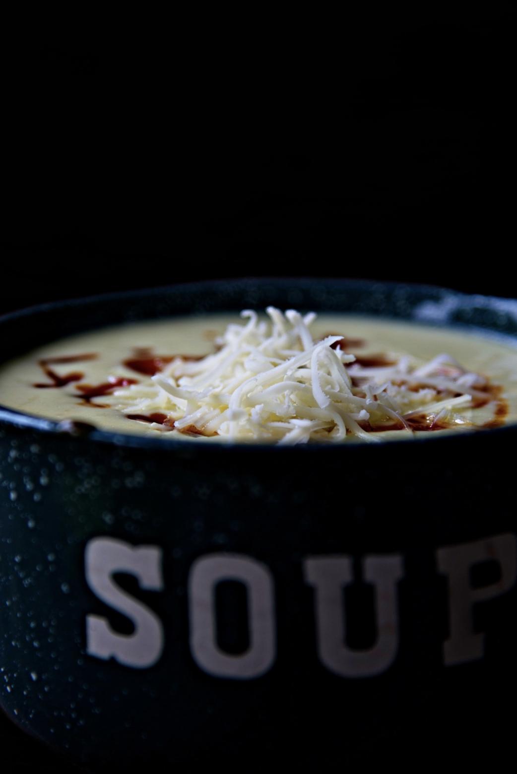 Asiago Soup With Tomato Jam - Sweet ReciPEAs