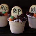 Graveyard Chocolate Pudding Shots #HalloweenTreatsWeek