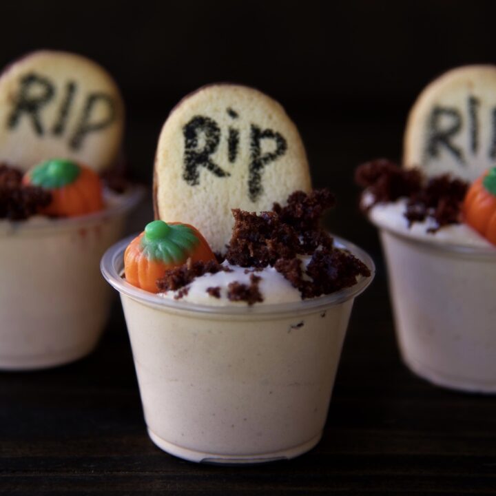 Graveyard Chocolate Pudding Shots